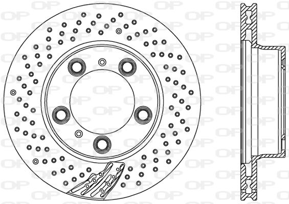 OPEN PARTS Тормозной диск BDR2500.25